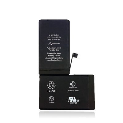 OEM প্রতিস্থাপন ব্যাটারি 1500mAh রিচার্জযোগ্য লি-আয়ন প্রতিস্থাপন ব্যাটারি আইফোন এক্সের জন্য